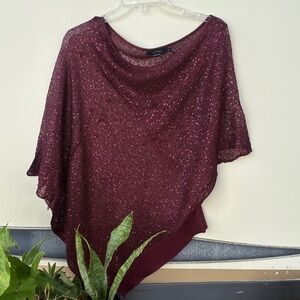 Elegant Burgundy Sequin Blouse